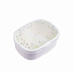お弁当箱 フルール ワンタッチランチBOX 1段 600ml ラベンダー 10853