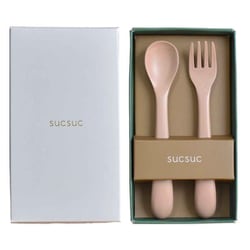 ベビー 食器 カトラリー SUCSUC カトラリーセットPK 日本製 ピンク 23067