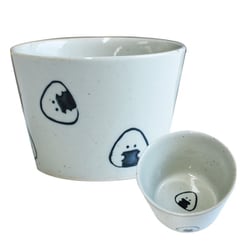 カップ 260ml ぎゅっとおにぎりさん 陶磁器 波佐見焼 のり 47071