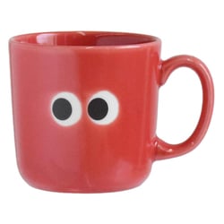 マグカップ 250ml イロイロオメメ 陶磁器 レッド 44211