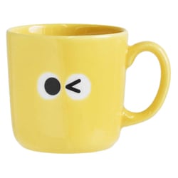 マグカップ 250ml イロイロオメメ 陶磁器 イエロー 44212