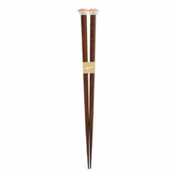 箸 箸置き セット 21cm ぎゅっとおすしさん 天然木 サーモン 48059
