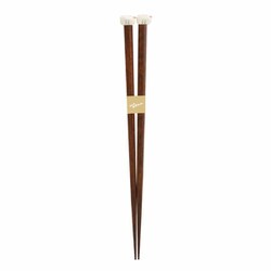 箸 箸置き セット 21cm ぎゅっとおすしさん 天然木 エビ 48060