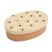 弁当箱 475ml ぎゅっとおにぎりさん 抗菌ランチBOX ベージュ 47126