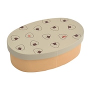弁当箱 475ml ぎゅっとおにぎりさん 抗菌ランチBOX グレー 47127