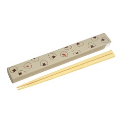 箸箱セット ぎゅっとおにぎりさん 抗菌箸 グレー 47129