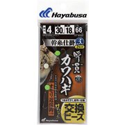 ハヤブサ カワハギ幹糸オモリ近接鈎 3*2 4