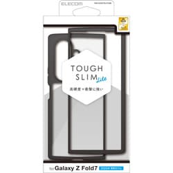 Galaxy Z Fold7 （ SC-56F ） ケース ハイブリッド カバー 衝撃吸収 軽量 薄型 カメラ周り保護 TOUGH SLIM LITE ブラック PM-G256TSLFCBK