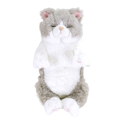 P-1373 ひざねこ すやすや ぬいぐるみ S GY