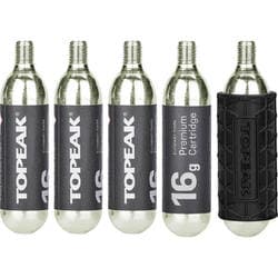 16g ネジ付 CO2 カートリッジ 5本 スリーブ付 YPP22800