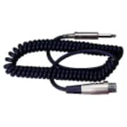 XLR3P型メス - フォーンオス カールコード ケーブル CCV512