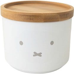 miffy ミッフィー バンブーフタ付き キャニスター 顔だけミッフィー 小物入れに便利 パッキン付き スタッキング可能