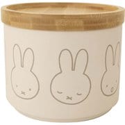 miffy ミッフィー バンブーフタ付きキャニスター ならびミッフィー 小物入れに便利 パッキン付き スタッキング可能 miffy ﾊﾞﾝﾌﾞｰﾌﾀｷｬﾆｽﾀｰ ならびﾐｯﾌｨｰ