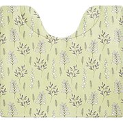 スキマにピタっ！ 拭ける PVC トイレマット リーフ 幅60×奥行55cm 汚れてもサッと拭くだけ 抗菌 防臭 撥水 拭けるPVCﾄｲﾚﾏｯﾄ55X60cm ﾘｰﾌ