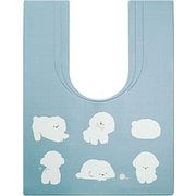 スキマにピタっ！ 拭ける PVC トイレマット ビションフリーゼ 幅60×奥行80cm 汚れてもサッと拭くだけ 奥までカバーできる耳長タイプ 抗菌 防臭 撥水 PVCﾄｲﾚﾏｯﾄ耳長 80X60cm ﾋﾞｼｮﾝﾌﾘｰｾﾞ