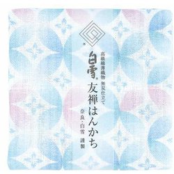 友禅はんかち 七宝柄 ブルー