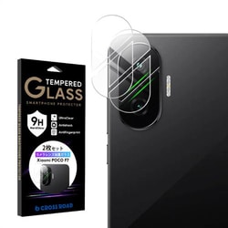CRCG-MIPOF7 [カメラレンズ 保護フィルム ガラスフィルム Xiaomi POCO F7用 硬度9H 全面保護 日本製硝子 クリア セパレートタイプ 2枚組]