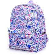 NM882700 [リュックサック（チェストベルト付き） リフレクター付き 撥水タイプ フラワー模様のエアリーシャワー（ラベンダー）]