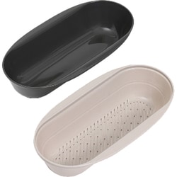 レンジで簡単パスタ皿 ブラウン 510-53