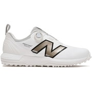 25F FFX V4SL ボア スパイクレスシューズ WHITE/GOLD 25.0cm UGS2500D