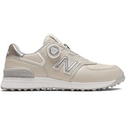 25F V4 SL ボア レディース スパイクレスシューズ BEIGE 23.5cm WG574BB4