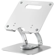 LIFT UP SWIVEL-STAND BY ME ノートパソコン用 アルミスタンド 360度回転 自由な角度調節 シルバー AS-LSBM-SL