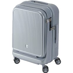 スーツケース FREQUENTER AURA（フリクエンター アウラ） 4輪キャリー S 33L 旅行日数：1～3泊 TSAロック 機内持ち込み可 フロントオープン シルバー FQ1-511SV