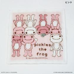 かえるのピクルス 蚊帳生地ふきん ピンク PB-2312250038 cefukin03