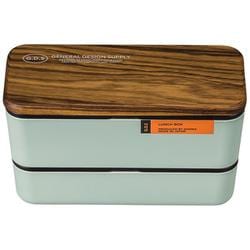 G.D.S 長角ネストランチ 木蓋 ランチボックス 730ml グリーン 52-79831-7