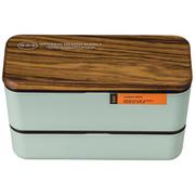 G.D.S 長角ネストランチ 木蓋 ランチボックス 730ml グリーン 52-79831-7