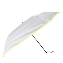 折りたたみ傘ユニセックスデザイン 晴雨兼用 デア傘 50cm 手開き式 グレー rb490002