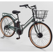 電動アシスト自転車 26インチ 8.5Ah 外装6段変速 アーミーグリーン BM-DAS266 AGR