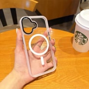 iPhone 16 Plus用 Magsafe対応 ところどころメタルケース クリア 1835-16PL-CLEAR