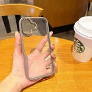 iPhone 16 Plus用 ところどころメタルケース グレー 1836-16PL-GRAY