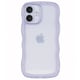 iPhone 16用 クリアなくねくねケース パープル 1818-16-PURPLE
