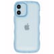 iPhone 16用 クリアなくねくねケース ブルー 1818-16-BLUE