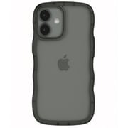 iPhone 16用 クリアなくねくねケース ブラック 1818-16-BLACK