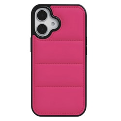 iPhone 16用 ダウンみたいなふかふかケース ピンク 1830-16-PINK
