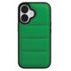 iPhone 16用 ダウンみたいなふかふかケース グリーン 1830-16-GREEN