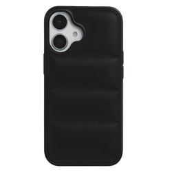 iPhone 16用 ダウンみたいなふかふかケース ブラック 1830-16-BLACK
