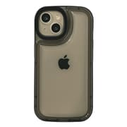iPhone 16用 角がまぁるいスタンドケース ブラック 1821-16-BLACK