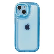iPhone 16用 角がまぁるいスタンドケース ブルー 1821-16-BLUE
