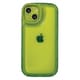 iPhone 16用 角がまぁるいスタンドケース グリーン 1821-16-GREEN