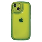 iPhone 16用 角がまぁるいスタンドケース グリーン 1821-16-GREEN
