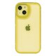 iPhone 16用 角がまぁるいスタンドケース イエロー 1821-16-YELLOW