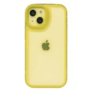iPhone 16用 角がまぁるいスタンドケース イエロー 1821-16-YELLOW