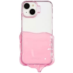 iPhone 15/14/13用 溶けたクリームケース ピンク 1843-151413-PINK