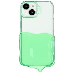 iPhone 15/14/13用 溶けたクリームケース グリーン 1843-151413-GREEN