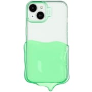 iPhone 15/14/13用 溶けたクリームケース グリーン 1843-151413-GREEN