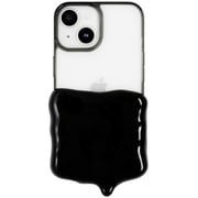 iPhone 15/14/13用 溶けたクリームケース ブラック 1843-151413-BLACK